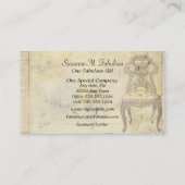 ヴィンテージの椅子 名刺 (裏面)