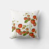 ヴィンテージの植物のいちごの枕 クッション (正面)