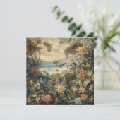 ヴィンテージの植物のシーンの鳥の花の楽園 (スタンド正面)