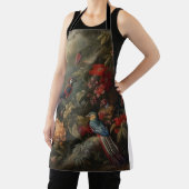 ヴィンテージの植物のシーンの鳥の花の楽園 エプロン (インサイチュ)