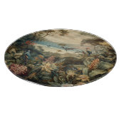 ヴィンテージの植物のシーンの鳥の花の楽園 カッティングボード (角)