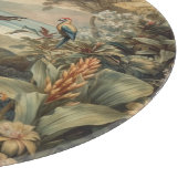 ヴィンテージの植物のシーンの鳥の花の楽園 カッティングボード (角)