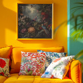 ヴィンテージの植物のシーンの鳥の花の楽園 キャンバスプリント