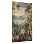 ヴィンテージの植物のシーンの鳥の花の楽園 クリップボード (右)