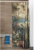 ヴィンテージの植物のシーンの鳥の花の楽園 シャワーカーテン