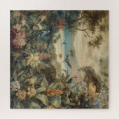 ヴィンテージの植物のシーンの鳥の花の楽園 ジグソーパズル (横)