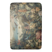 ヴィンテージの植物のシーンの鳥の花の楽園 バスマット (正面縦)
