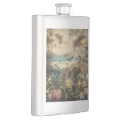 ヴィンテージの植物のシーンの鳥の花の楽園 フラスク (右)