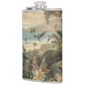 ヴィンテージの植物のシーンの鳥の花の楽園 フラスク (左)