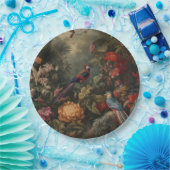 ヴィンテージの植物のシーンの鳥の花の楽園 ペーパープレート (パーティー)