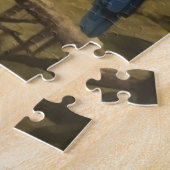 ヴィンテージの植物のシーンカラフルの木の中のパロット ジグソーパズル (側面)