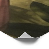 ヴィンテージの植物のシーンカラフルの木の中のパロット ポスター (角)