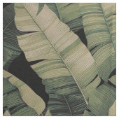 ヴィンテージの植物のプリントのバナナの葉 ファブリック (クローズアップ)