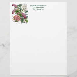 ヴィンテージの植物のページ レターヘッド