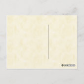 ヴィンテージの植物のミズキ木のイラストレーション ポストカード (裏面)