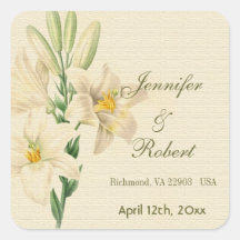 ヴィンテージの植物のユリ結婚の花