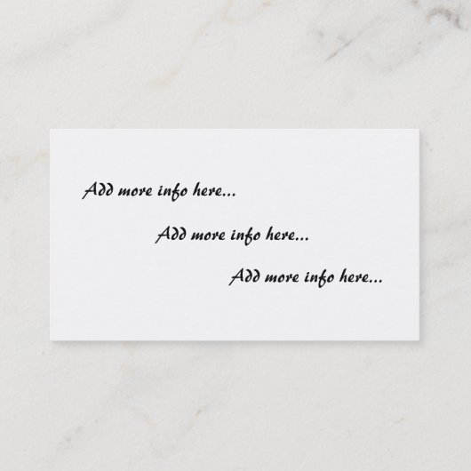 ヴィンテージの植物の月見草の名刺 名刺 (裏面)