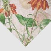 ヴィンテージの植物の熱帯花のティッシュペーパー 薄葉紙 (詳細)