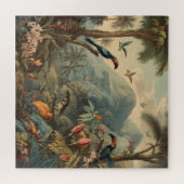 ヴィンテージの植物の花園 ジグソーパズル (横)