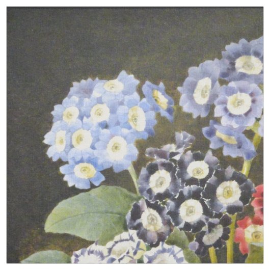 ヴィンテージの植物の花柄の花の水彩画の芸術 ファブリック (見本)