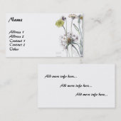 ヴィンテージの植物のCatsearの名刺 名刺 (正面/裏面)