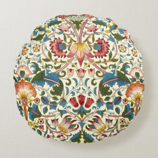 ヴィンテージの植物のMorrisのデザインのクッション ラウンドクッション (正面)