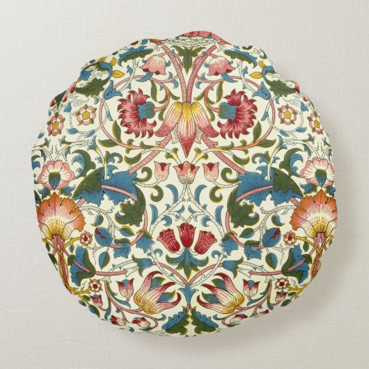 ヴィンテージの植物のMorrisのデザインのクッション ラウンドクッション (裏面)