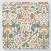 ヴィンテージの植物のMorrisのデザインの石器 ストーンコースター (正面)