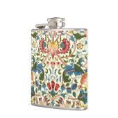 ヴィンテージの植物のMorrisのデザイン フラスク (左)