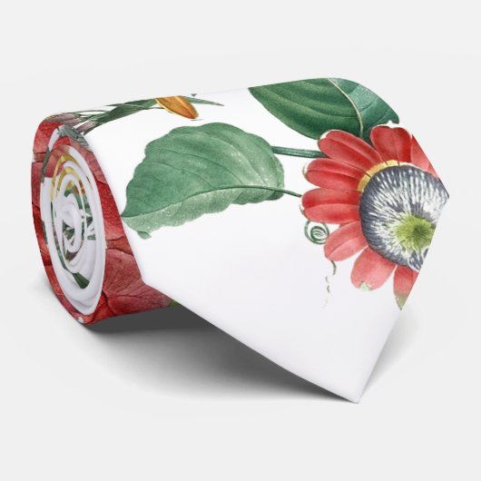 ヴィンテージの植物のRedouteの庭の花のタイ ネクタイ (ロール)