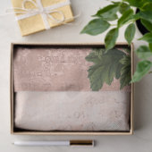 ヴィンテージの植物及び鳥のピンクのデコページ紙 薄葉紙 (ギフト)