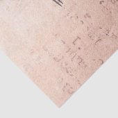 ヴィンテージの植物及び鳥のピンクのデコページ紙 薄葉紙 (詳細)