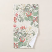 ヴィンテージの植物園の花のBathタオルセット バスタオルセット (ハンドタオル)