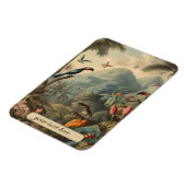 ヴィンテージの植物園、カスタマイズ可能 マグネット (左側)