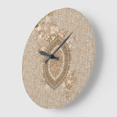 ヴィンテージの植物壁の装飾のための家またはオフィス ラージ壁時計 (傾斜)