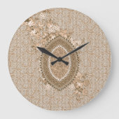 ヴィンテージの植物壁の装飾のための家またはオフィス ラージ壁時計 (正面)