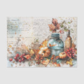 ヴィンテージの植物学&インクウェルの思い出の切り離し 薄葉紙 (正面)