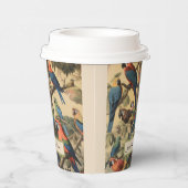 ヴィンテージの植物性のシーンパロットのカスタマイズ 紙コップ (右)