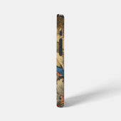 ヴィンテージの植物性のシーンパロットのカスタマイズ iPhoneケース (左側面)