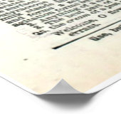 ヴィンテージの植物性タコ美術辞書ページ ポスター (角)