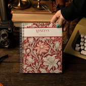 ヴィンテージの植物性リタイアギフトのお母さん赤 ノートブック