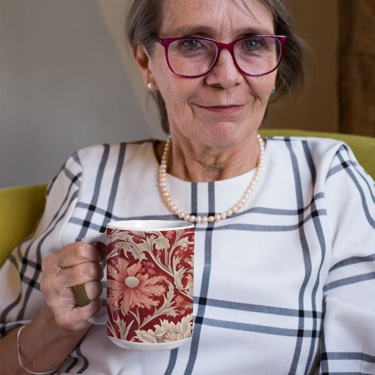 ヴィンテージの植物性リタイアギフトのお母さん赤 マグカップ