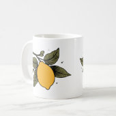 ヴィンテージの植物果実 コーヒーマグカップ (正面左)