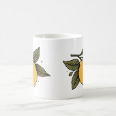 ヴィンテージの植物果実 コーヒーマグカップ (中央)