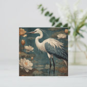 ヴィンテージの植物界ブルークレーンとロータス (スタンド正面)