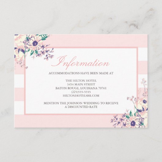 ヴィンテージの植物相のエンクロージャカード エンクロージャーカード (正面)