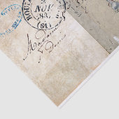 ヴィンテージの植物相の植物のパリの郵便料金のティッシュペーパー 薄葉紙 (詳細)