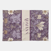 ヴィンテージの植物退職祝い贈り物 キッチンタオル (横)