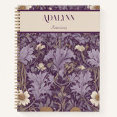 ヴィンテージの植物退職祝い贈り物 ノートブック (正面)