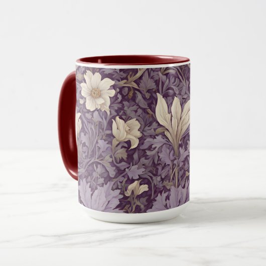 ヴィンテージの植物退職祝い贈り物 マグカップ (正面左)